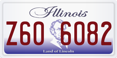IL license plate Z606082