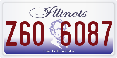 IL license plate Z606087