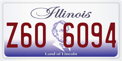 IL license plate Z606094
