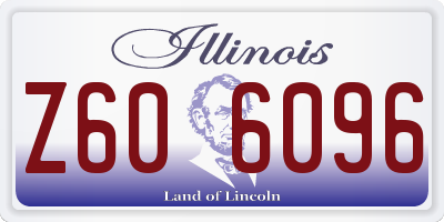 IL license plate Z606096