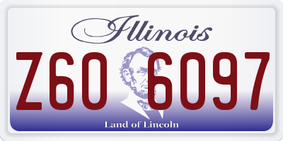 IL license plate Z606097
