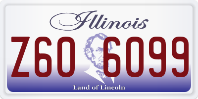 IL license plate Z606099