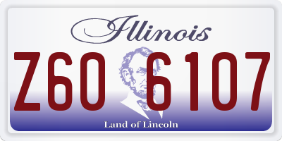 IL license plate Z606107