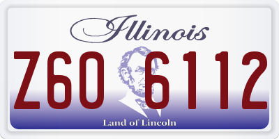IL license plate Z606112