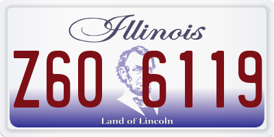 IL license plate Z606119
