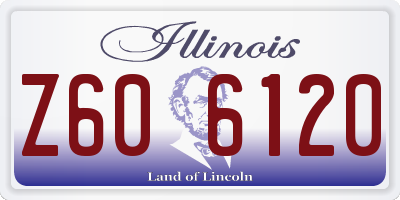 IL license plate Z606120