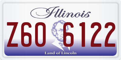 IL license plate Z606122