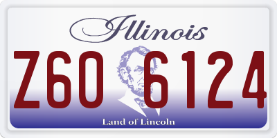 IL license plate Z606124
