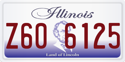 IL license plate Z606125
