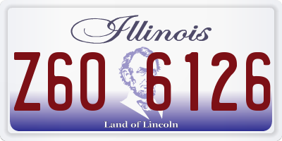 IL license plate Z606126