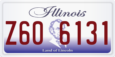 IL license plate Z606131