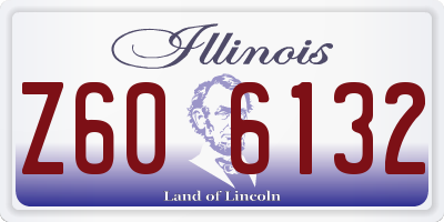 IL license plate Z606132