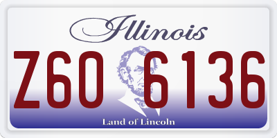 IL license plate Z606136