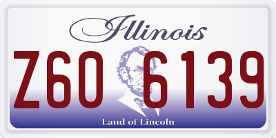 IL license plate Z606139