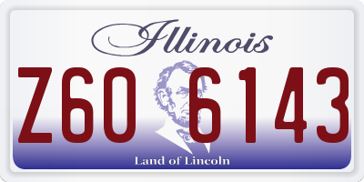 IL license plate Z606143