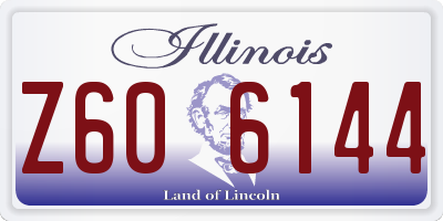 IL license plate Z606144