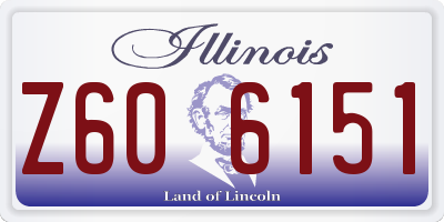 IL license plate Z606151