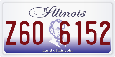 IL license plate Z606152