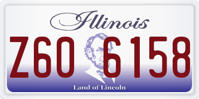 IL license plate Z606158