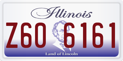 IL license plate Z606161