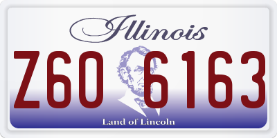 IL license plate Z606163