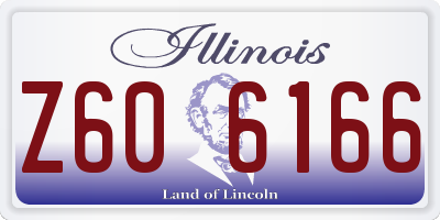 IL license plate Z606166