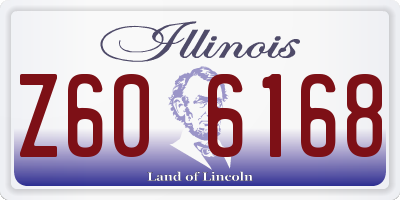 IL license plate Z606168