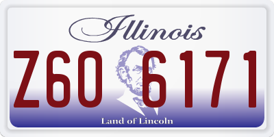 IL license plate Z606171