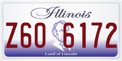 IL license plate Z606172