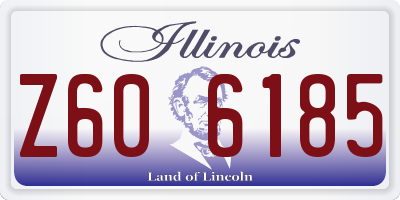 IL license plate Z606185