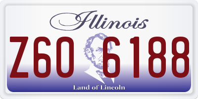 IL license plate Z606188