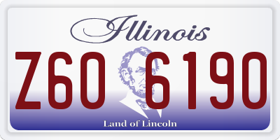 IL license plate Z606190