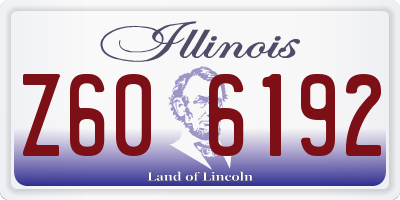 IL license plate Z606192