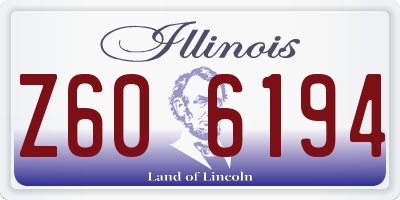 IL license plate Z606194