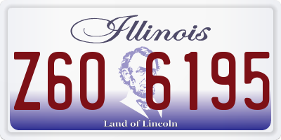 IL license plate Z606195