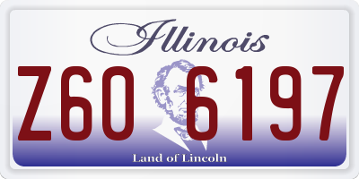 IL license plate Z606197