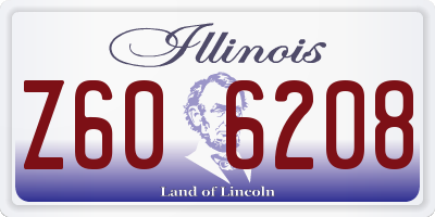 IL license plate Z606208