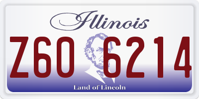 IL license plate Z606214