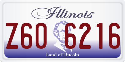 IL license plate Z606216