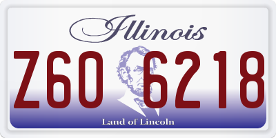 IL license plate Z606218