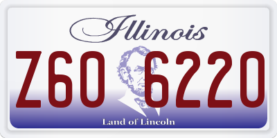 IL license plate Z606220