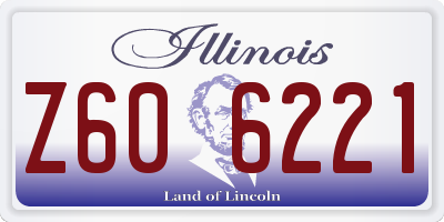 IL license plate Z606221