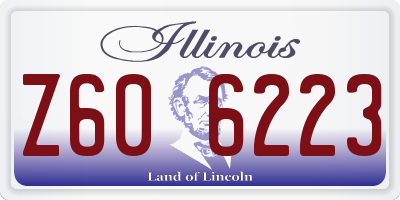 IL license plate Z606223