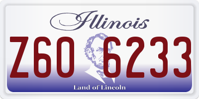 IL license plate Z606233