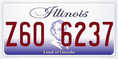 IL license plate Z606237