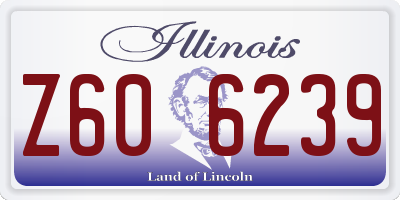 IL license plate Z606239