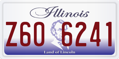 IL license plate Z606241