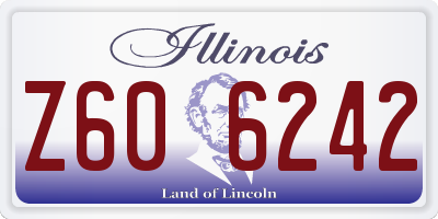 IL license plate Z606242