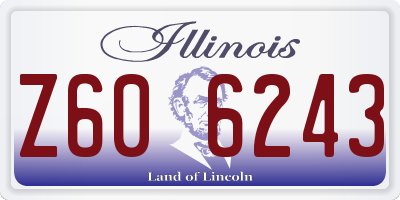 IL license plate Z606243