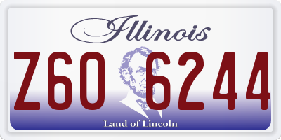 IL license plate Z606244
